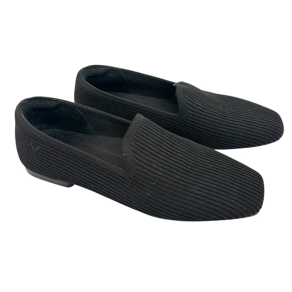 VIVAIA Samantha Walker Water-Repellent Square-Toe Ribbed Knit Loafers 36 5.5-6